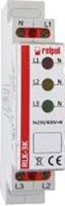 Attēls no Relpol Lampka moduowa 3-fazowa 400V AC LED czerwona óta zielona RLK-3K (863028)