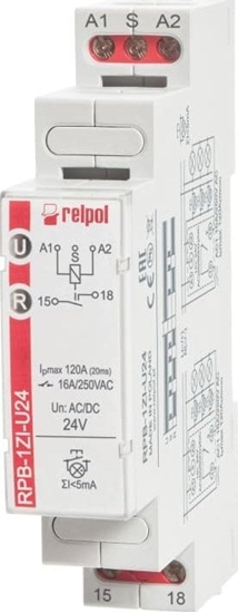 Picture of Relpol Przekanik bistabilny 120A (20ms) 1Z 24 V AC/DC RPB-1ZI-U24 864387