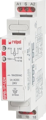 Attēls no Relpol Przekanik bistabilny 1P 16A 24 VAC/DC RPB-1P-U24 864383