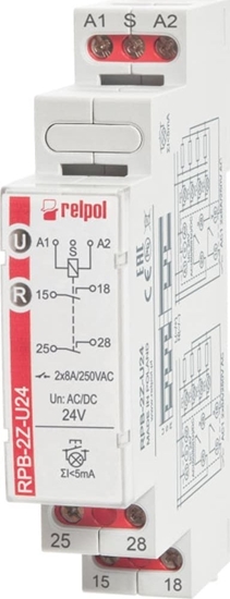 Picture of Relpol Przekanik bistabilny 2Z 8A 24VAC/DC RPB-2Z-U24 864385