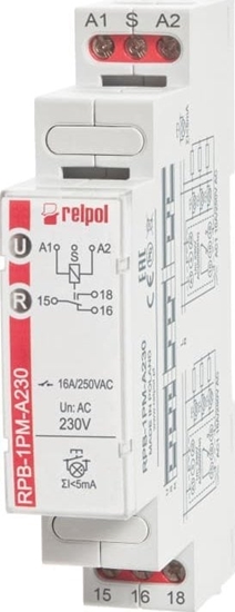 Picture of Relpol Przekanik bistabilny z pamici 1P 16 A 230 VAC RPB-1PM-A230 864390