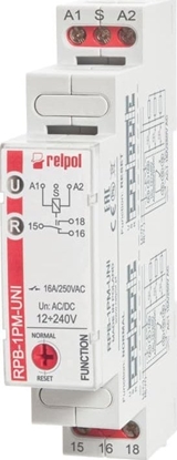 Attēls no Relpol Przekanik bistabilny z pamici 1P 16A 12...240V AC/DC RPB-1PM-UNI 864391