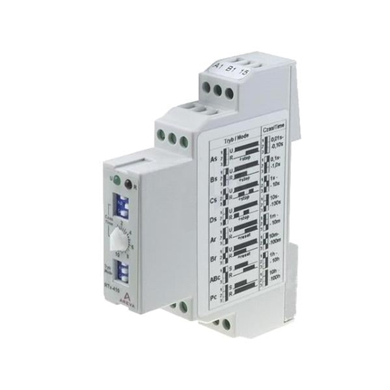 Picture of Relpol Przekanik czasowy 1P 5A 0,01sek-100h 24-240V AC/DC wielofunkcyjny RTx-410 - 2610391