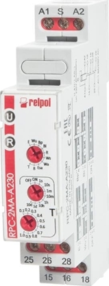 Attēls no Relpol Przekanik czasowy 2P 1sek-10dni 230V AC 50/60 Hz wielofunkcyjny RPC-2MA-A230 863201