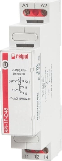 Picture of Relpol Przekanik elektromagnetyczny 1P 16A 48VDC AgSnO2 RPI-1P-D48 863357