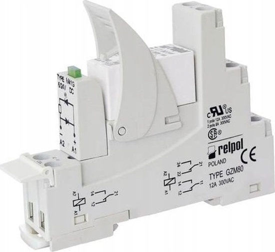 Picture of Relpol Przekanik Interfejsowy 1P 12V DC AgNi 16 A / 250 V AC PI85-012DC-M41G-MS-2011 862204