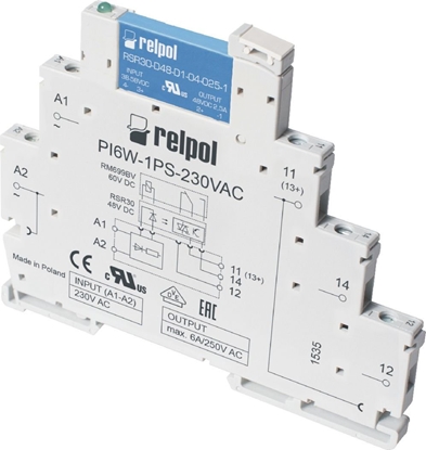 Attēls no Relpol Przekanik interfejsowy 1Z 24V DC PIR6W-1PS-24VDC-O (857208)