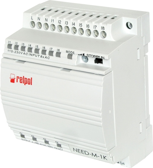 Picture of Relpol Przekanik programowalny 24V DC 8we 4wy z wywietlaczem i klawiatur NEED-24DC-11-08-4R (857736)