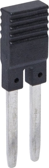 Picture of Relpol Zworka midzytorowa 2-polowa czarna do gniazd i zestawów push-in ZGZP-2 BK 2616315