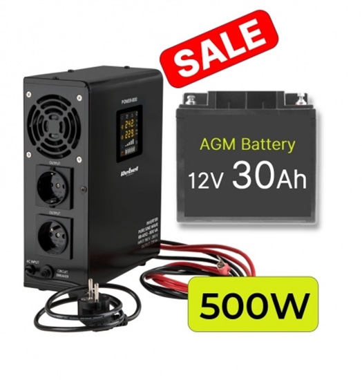 Picture of Rezerves Elektropadeves Komplekts Apkures Sistēmai 500W + 12V 30Ah akumulators