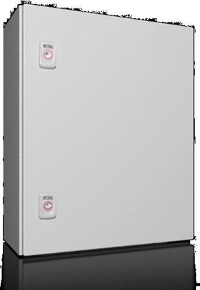 Picture of Rittal AX Obudowa kompaktowa 400x500x210 mm blacha stalowa z p. mont. jednodrzwiowa 2 zamki dwigienkowe 1045.000