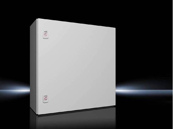 Picture of Rittal AX Obudowa kompaktowa 600x600x250 mm blacha stalowa z p. mont. jednodrzwiowa 2 zamki dwigienkowe 1054.000