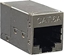 Picture of Roline RJ-45 Mini Inline Coupler, Cat.6A (Class EA), shielded, silver