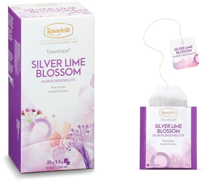 Picture of Ronnefeldt Zioowa herbata Teavelope Silver Lime Blossom 25 saszetek