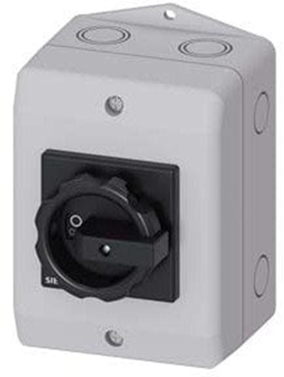 Attēls no Rozcznik gówny w obudowie 3P 16A 7.5kW AC23A 400V styki pom 1Z 1R pokrto czarne 3LD2064-1GP51
