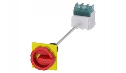 Attēls no Rozcznik gówny/awaryjny 3P 63A 22kW AC23A 400V monta na pycie z wakiem pokrto otwór centralny 22.5 mm 3LD2545-0TK53