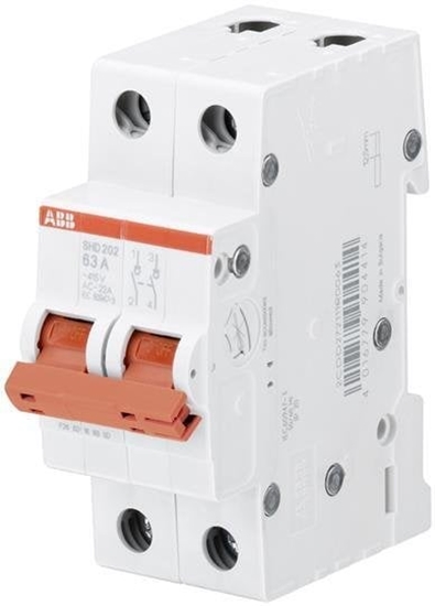 Picture of Rozcznik moduowy 63A 2P SHD202/63 2CDD272111R0063