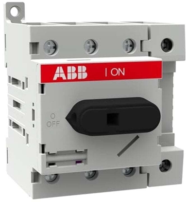 Picture of Rozcznik moduowy biay 4P 63A bez waka i rczki osona zacisków IP20 szyna DIN OT63ML4 1SCA022530R640