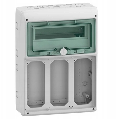 Picture of Rozdzielnica 1x12 natynkowa Mureva IP65 do gniazd gMRV-1-12+1-NT-T/11 3 otwory 103x225mm 13187