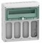 Attēls no Rozdzielnica 1x18 natynkowa IP65 do gniazd gMRV-1-18+1-NT-T/12 4 otwory 103x225mm 13188
