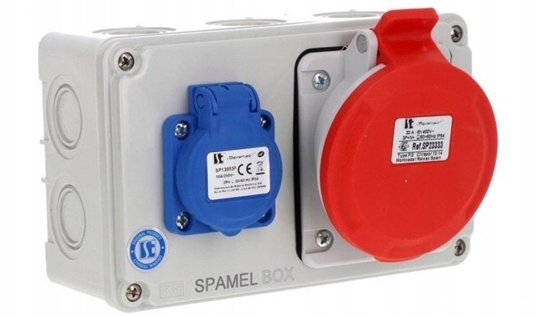 Picture of Rozdzielnica 5x32A 3x16A INA=32A IP54 SB-001705-S0020-54