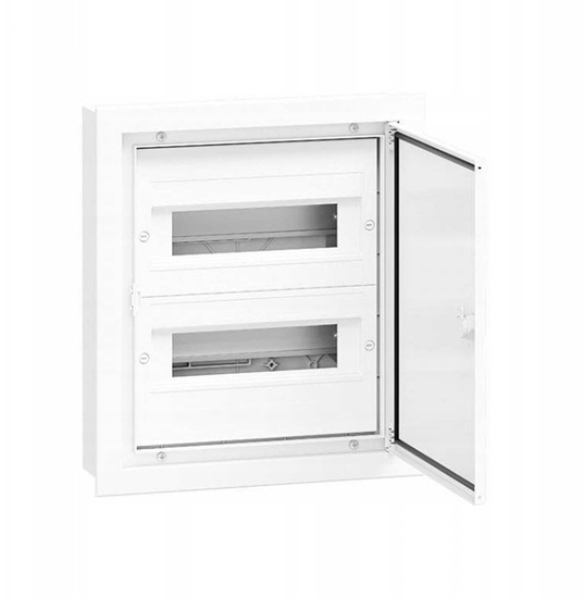 Picture of Rozdzielnica hermetyczna podtynkowa 2x12 drzwi aluminiowe IP54 DARP 24S Quiteline 9.212