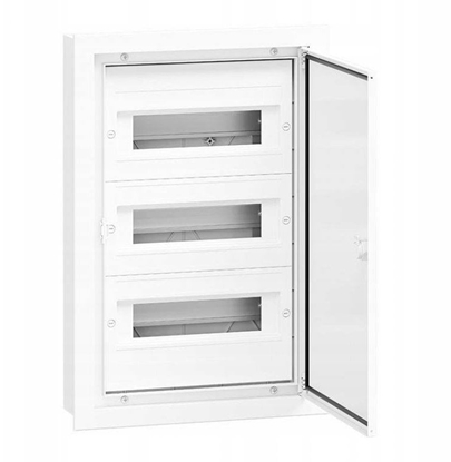Изображение Rozdzielnica hermetyczna podtynkowa 3x12 drzwi aluminiowe IP54 DARP 36S Quiteline 9.312