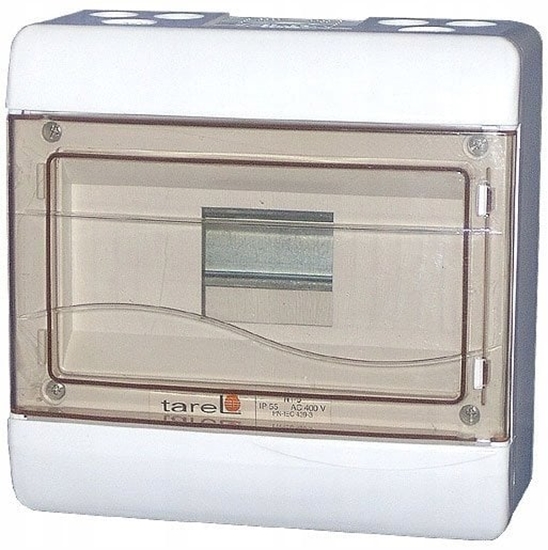 Изображение Rozdzielnica moduowa 1x9 podtynkowa zaciski PE i N 2x16+8x10mm2 IP40 6667-109