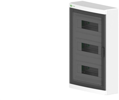 Изображение Rozdzielnica moduowa Elegant 3x12 natynkowa IP40 N+PE drzwi przezroczyste 2445-01