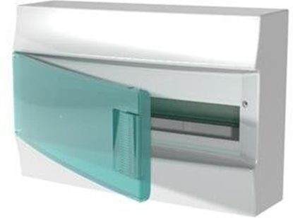 Picture of Rozdzielnica moduowa natynkowa Mistral41W 1x18 18M IP41 63A II klasa drzwi transparentne N+PE rub. 41P12X22A 1SPE007717F0821