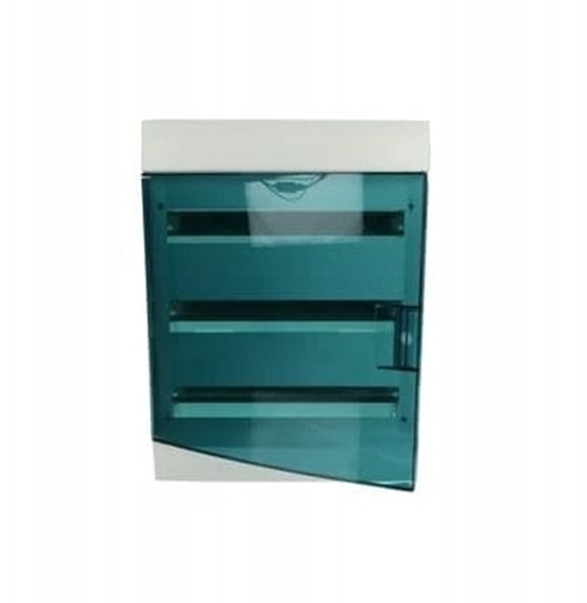 Picture of Rozdzielnica moduowa natynkowa Mistral41W 3x18 54M IP41 63A II klasa drzwi transparentne N+PE rub. 41P18X32A 1SPE007717F1021