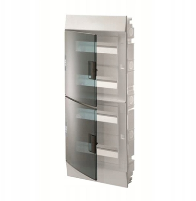 Picture of Rozdzielnica moduowa podtynkowa Mistral41F 4x12 48M IP41 100A II klasa drzwi transparentne N+PE rubowe 1SLM004101A1208