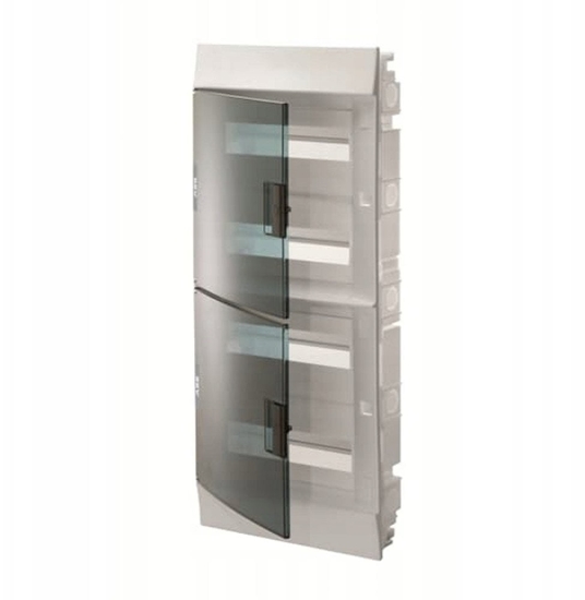 Picture of Rozdzielnica moduowa podtynkowa Mistral41F 4x12 48M IP41 100A II klasa drzwi transparentne N+PE rubowe 1SLM004101A1208