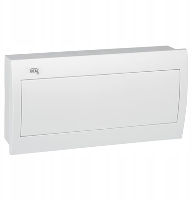 Изображение Rozdzielnica moduowa tworzywo 1x18 podtynkowa IP30 IK07 N+PE II klasa drzwi biae KDB-F18P biay 23626