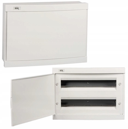 Изображение Rozdzielnica moduowa tworzywo 2x18 podtynkowa IP30 IK07 N+PE II klasa drzwi biae KDB-F36P biay 23628