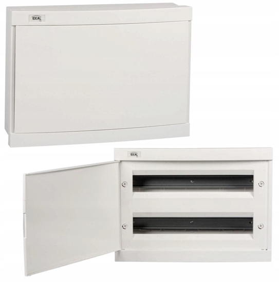 Изображение Rozdzielnica moduowa tworzywo 2x18 podtynkowa IP30 IK07 N+PE II klasa drzwi biae KDB-F36P biay 23628