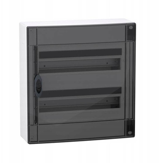 Изображение Rozdzielnica PrismaSeT XS 2x18 PSXS-2-18-NT-P natynkowa drzwi przezroczyste IP40 IK09 LVSXR218
