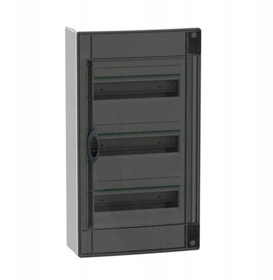 Изображение Rozdzielnica PrismaSeT XS 3x13 PSXS-3-13-NT-P natynkowa drzwi przezroczyste IP40 IK09 LVSXR313