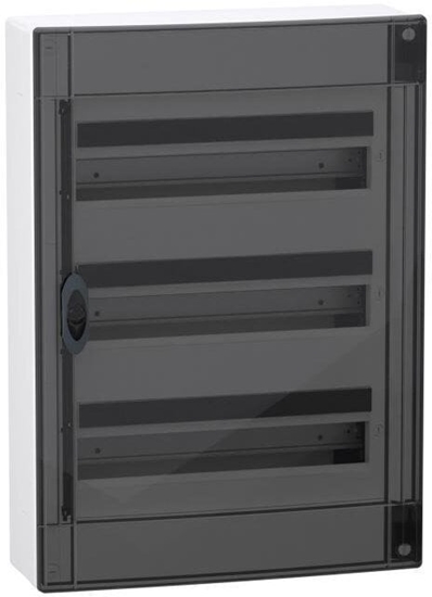 Изображение Rozdzielnica PrismaSeT XS 3x18 PSXS-3-18-NT-P natynkowa drzwi przezroczyste IP40 IK09 LVSXR318