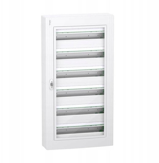 Picture of Rozdzielnica PrismaSeT XS 6x24 PSXS-6-24-NT-P natynkowa drzwi przezroczyste IP40 IK09 LVSXR624