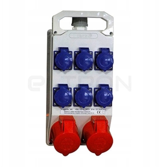 Изображение Rozdzielnica przenona 2x32A/5P 6x230V 340
