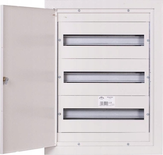 Изображение Sabaj Rozdzielnica moduowa 3x18 podtynkowa IP31 z zamkiem RAL 9003 RPSM 54 Z (3X18)