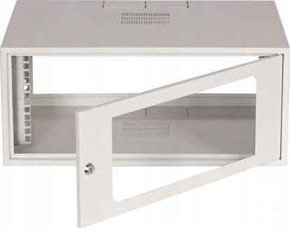 Изображение Sabaj Szafa wiszca SIMPLE 19 4Ux555x400 mm IP20 ciany boczne pene drzwi z szyb RAL 7035 19-8006SZWS-19-4U-40-DS