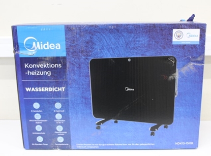 Изображение SALE OUT. Midea NDK15-15MR Convection Heater, Black | SALE OUT. Midea | Convection Heater | NDK15-15MR | Convection Heater | 1500 W | Number of power levels 3 | Black | DAMAGED PACKAGING, DENT ON THE BACK AND SCRATCHES ON EDGE | IPX4
