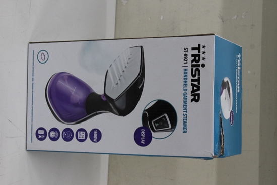 Picture of SALE OUT. Tristar | Garment Steamer | ST-8921 | Handheld | 1600 W | 0.26 L | 25 g/min | Black/Purple | DAMAGED PACKAGING AND INNER PACKAGING
