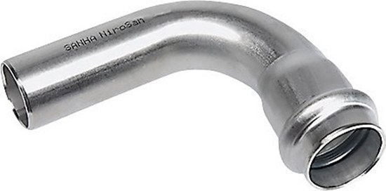 Picture of SANHA Kolano -NIROSAN- stal szlachetna d90° d42 jednokielichowe SANHA