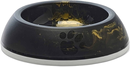 Picture of Savic Delice Cat Marble miska dla psa, czarna/ zota, 0,2 l