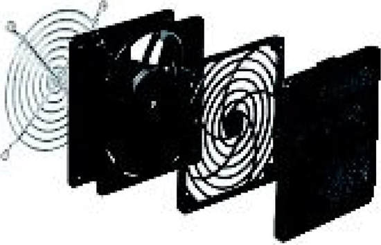 Picture of Schneider Electric Czarna kratka wylotowa otwór rednica 108mm zewn. 124x124mm IP20 NSYCAG108LP