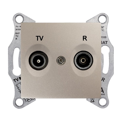 Picture of Schneider Electric Gniazdo antenowe RD/TV kocowe satynowe - SDN3301668