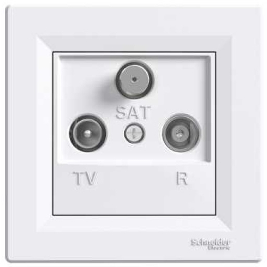 Picture of Schneider Electric Gniazdo antenowe RTV-SAT kocowe 1dB biae - EPH3500121